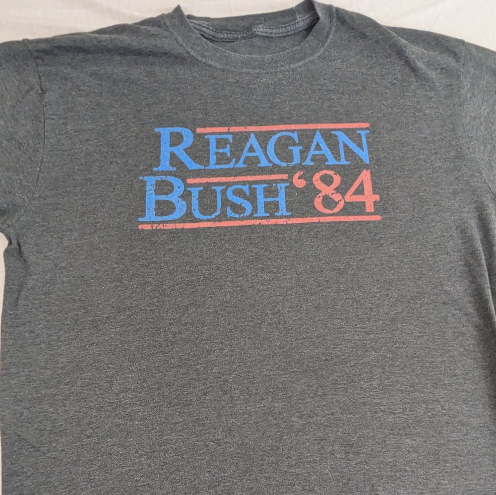 Reagan Bush '84 President Vice President Tee Shirt XL